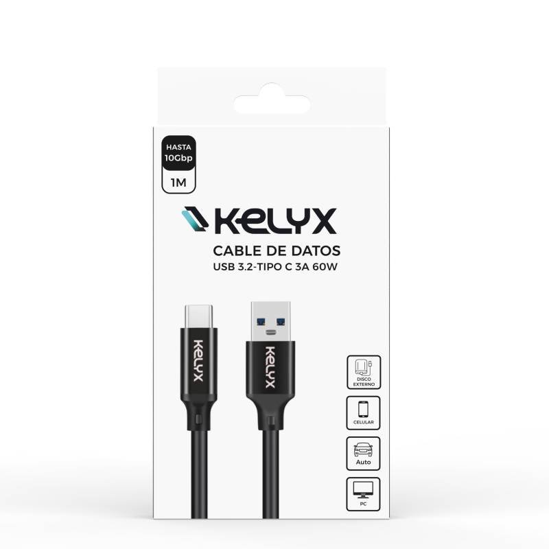 Cable Tipo C a USB 3.2 Kelyx 1Mts - Imagen 3
