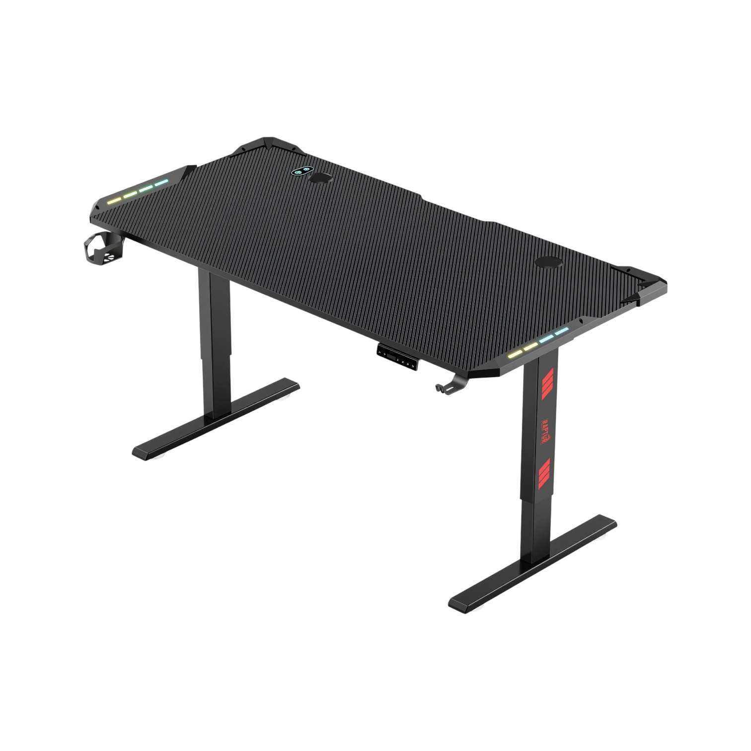 Escritorio Gamer Raptor Glow Station RGB c/Elevacion
