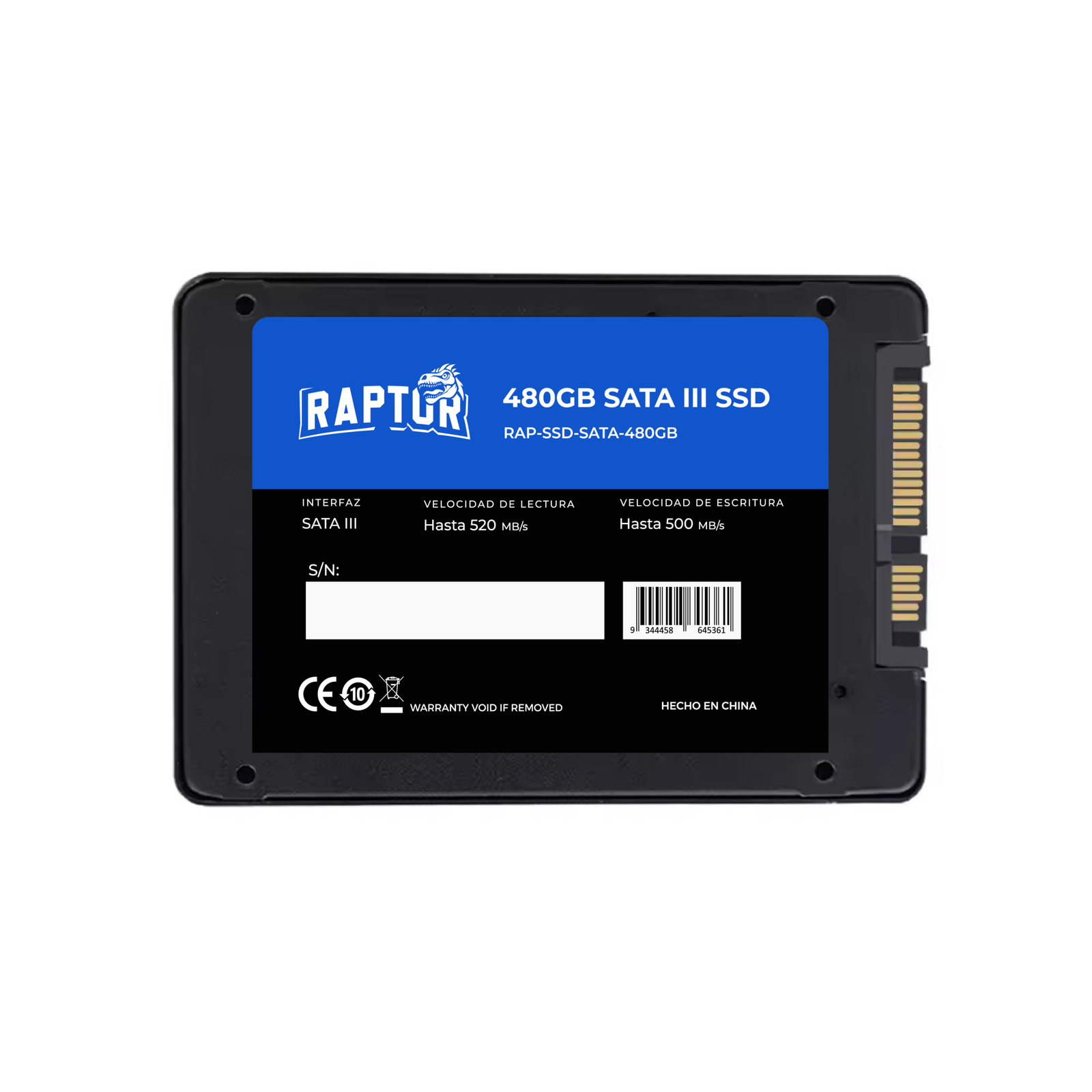 SSD Disco Solido Raptor Legacy 480GB Sata - Imagen 2