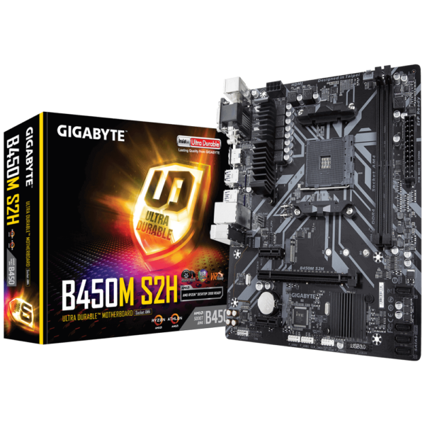 Mother Gigabyte B450M S2H Socket AM4 - Imagen 3