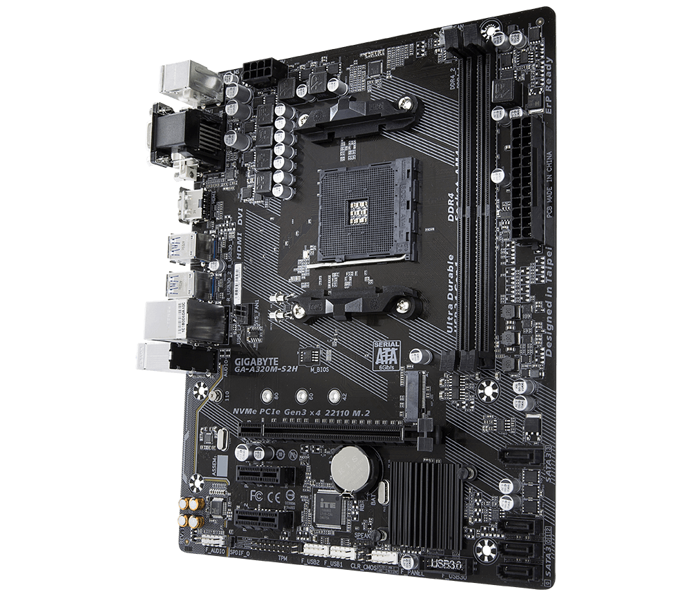 Mother Gigabyte GA-A320M-S2H Socket AM4 - Imagen 2