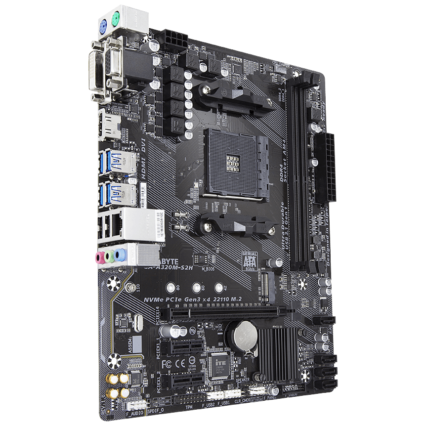 Mother Gigabyte GA-A320M-S2H Socket AM4