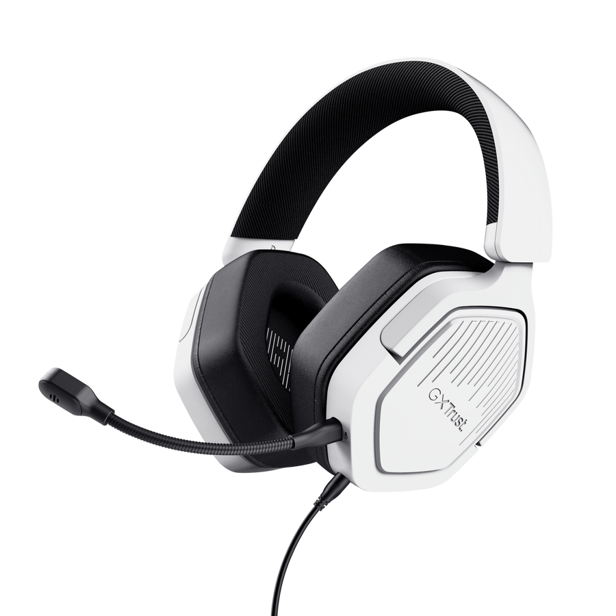 Auricular Gamer Trust Carus GXT492 Blanco Con Microfono