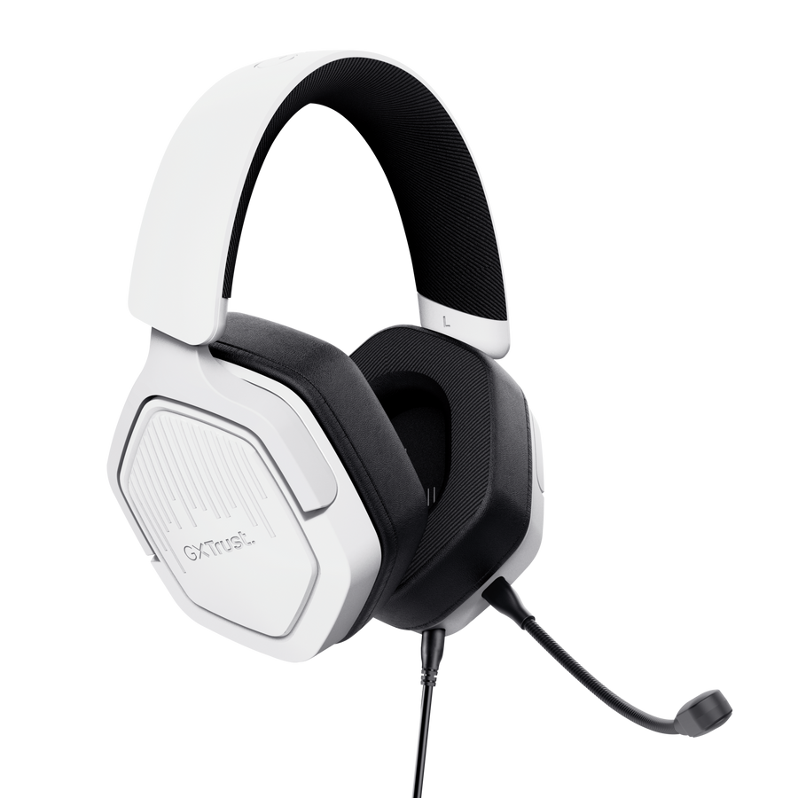 Auricular Gamer Trust Carus GXT492 Blanco Con Microfono - Imagen 3