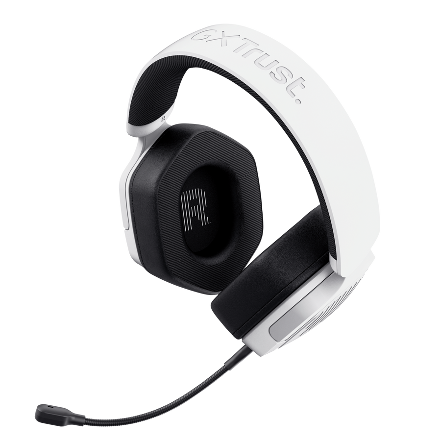 Auricular Gamer Trust Carus GXT492 Blanco Con Microfono - Imagen 5