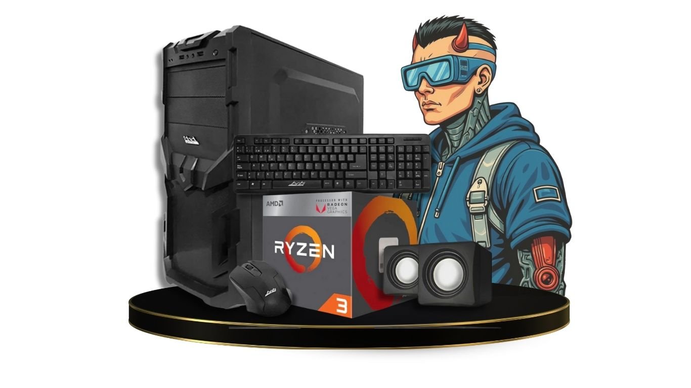 PC Ryzen 3 3200G - A520M-K V2 - RAM 8GB DDR4 - M.2 256GB - Kit Gabinete BRB