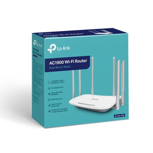 Router Tp-Link Inalambrico Archer C86 AC1900 Dual Band 6 Antenas - Imagen 4