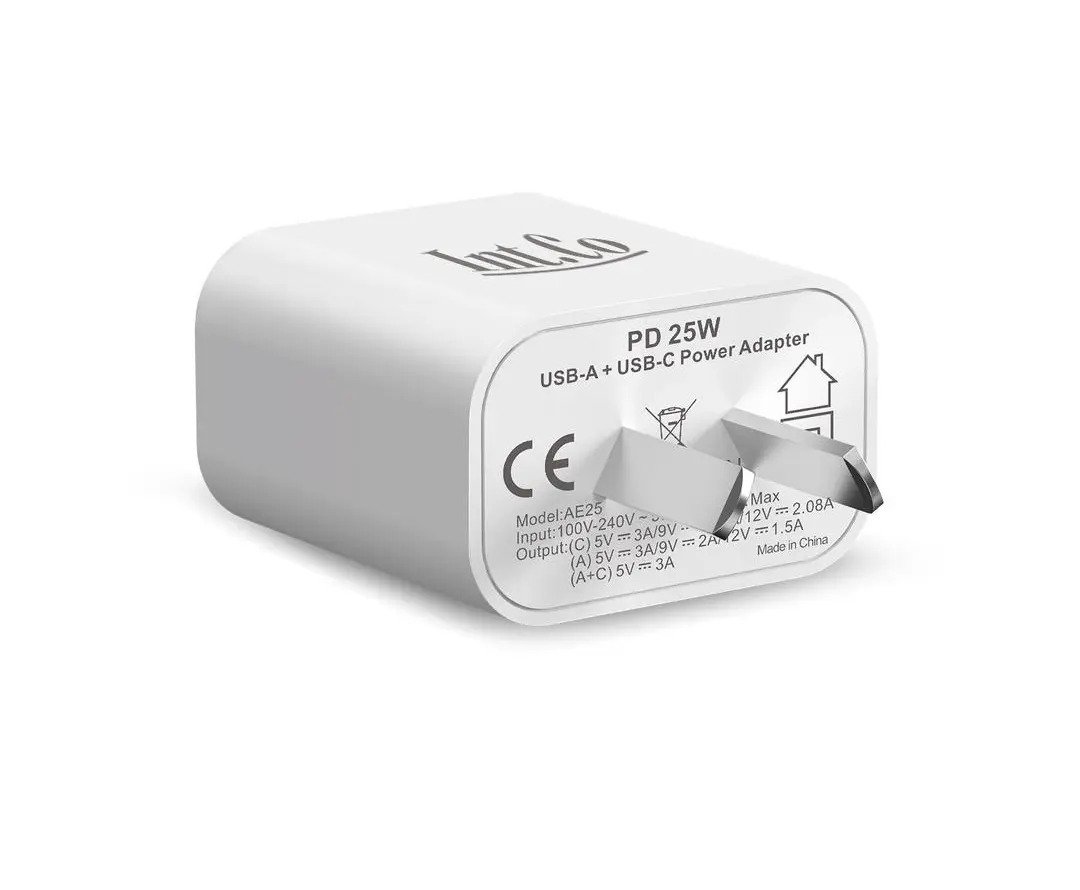 Cargador Intco USB C + USB A Carga Rapida - Imagen 2