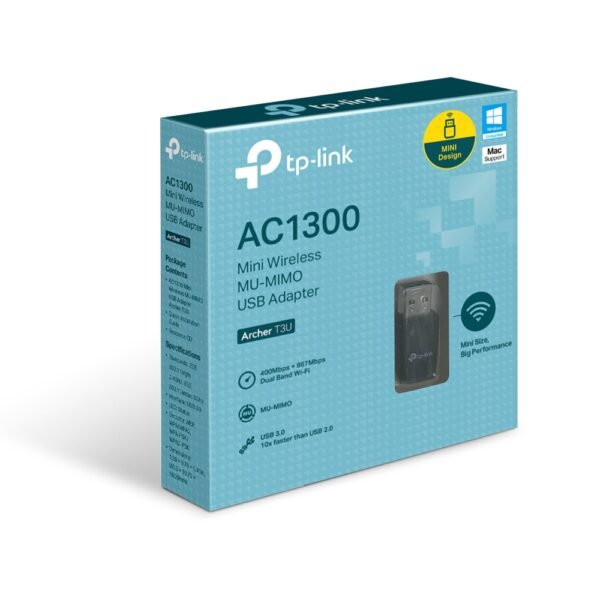 Adaptador de Red Wi-Fi Tp-Link USB Archer T3U AC1300 Dual Band Mimo - Imagen 2