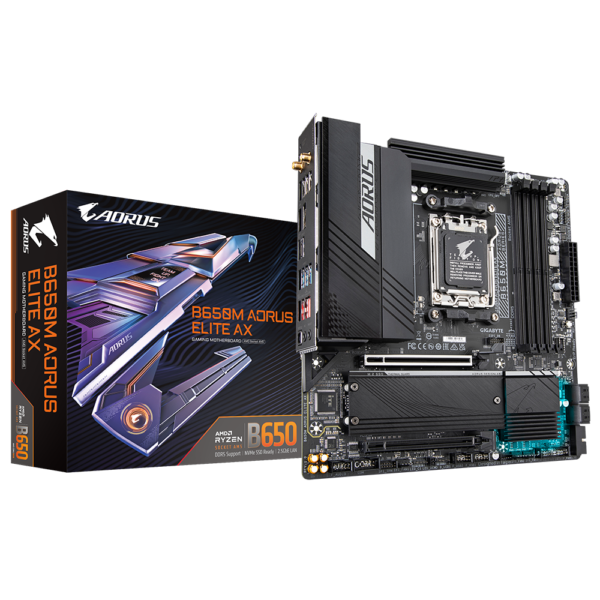 Mother Gigabyte B650M Aorus Elite AX 1.1 Socket AM5 - Imagen 5