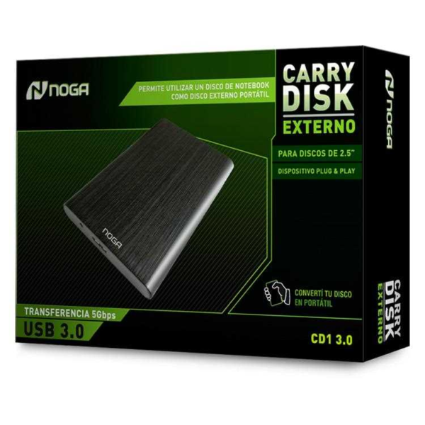 Carry Disk Noganet 2.5 USB 3.0 Sata CD1 Metalico - Imagen 2