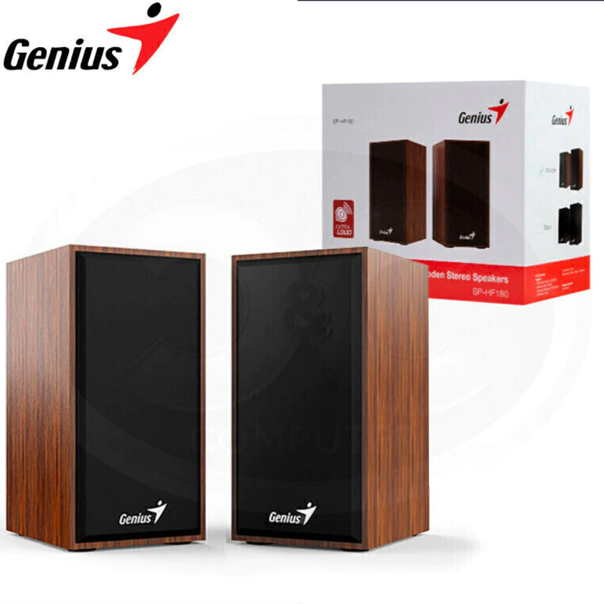 Parlantes Genius SP-HF180 USB - Madera