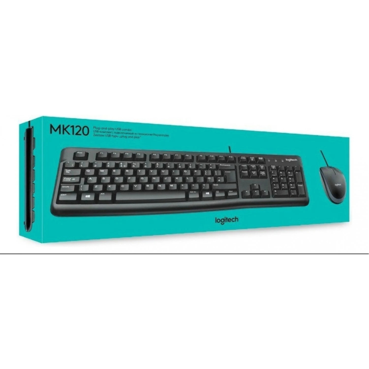 Teclado + Mouse Logitech MK250 USB Bluetooth
