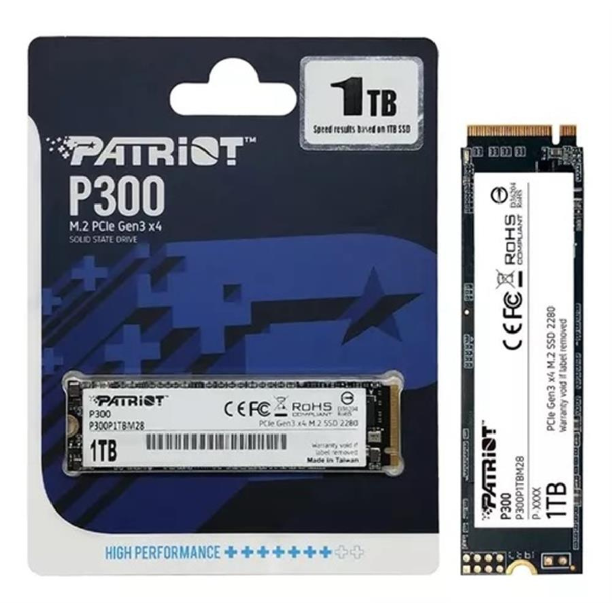 SSD Disco Solido Patriot P300 1TB PCIe M.2