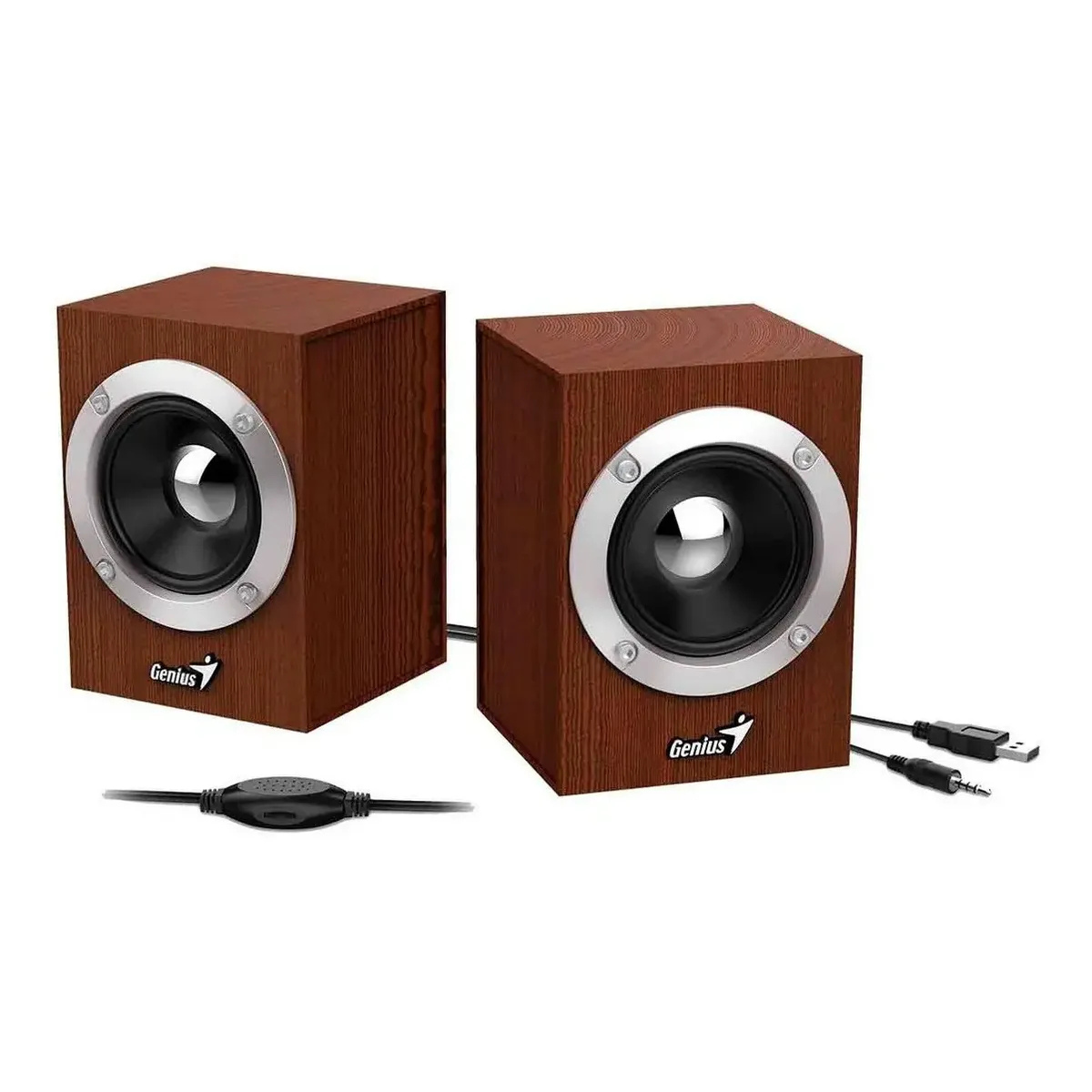 Parlantes Genius SP-HF280 USB - Madera - Imagen 2