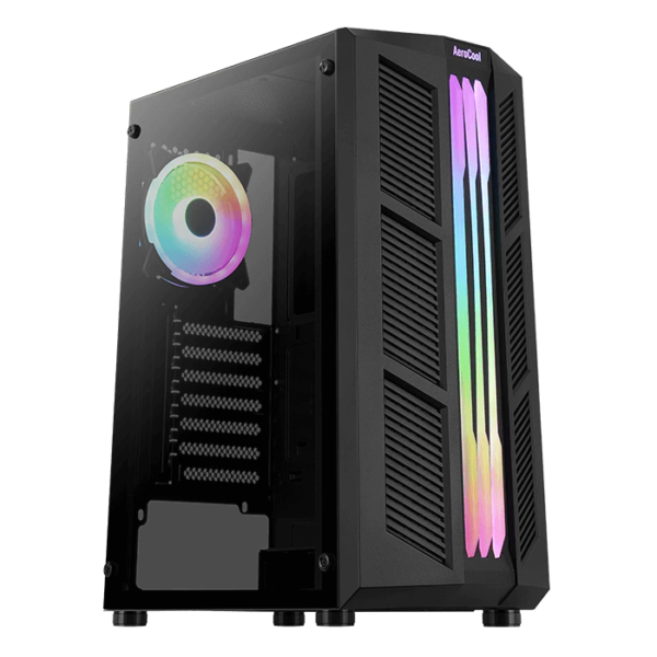 Gabinete Aerocool Prime + 1 Fan ARGB y TG (Mid tower)