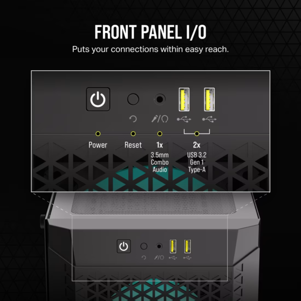 Gabinete Corsair 480T RGB Airflow ARGB x3 (Mid Tower) - Imagen 4