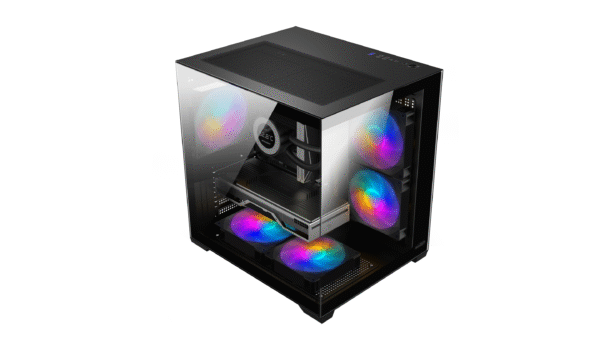 Gabinete Sentey A5 Black Vidrio Templado 5 Fan F-RGB 120MM - Imagen 7