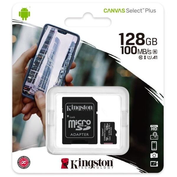 Memoria Kingston Micro SD 128GB Clase 10 - Imagen 2