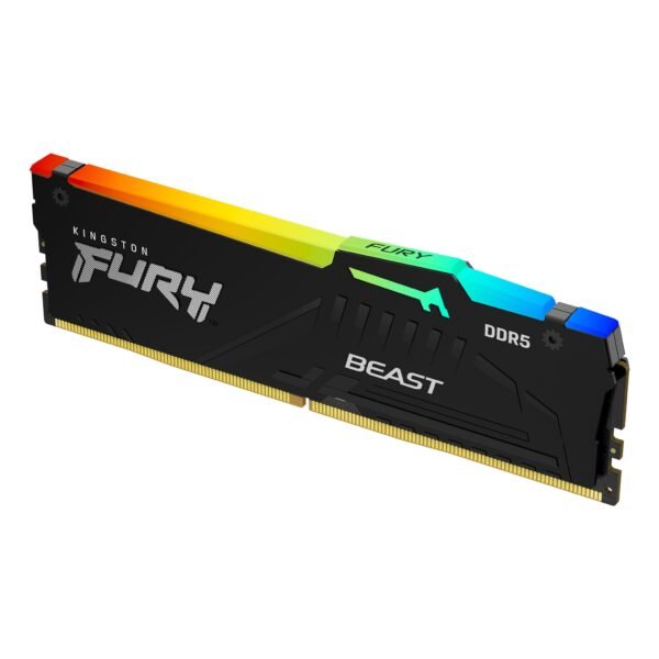 Memoria Ram Kingston DDR5 16GB 5200Mhz Fury Beast Black RGB