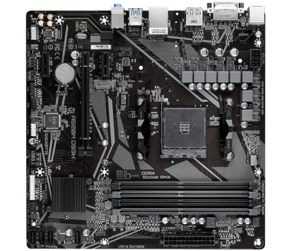 Mother Gigabyte A520M-DS3H Socket AM4 - Imagen 2