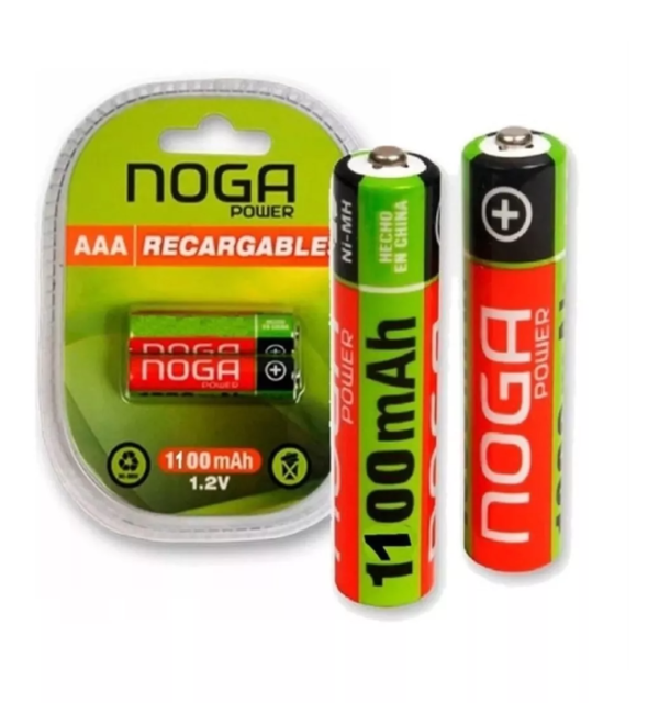 Pilas Recargables Noganet  AAA Blister x 2u - Imagen 2