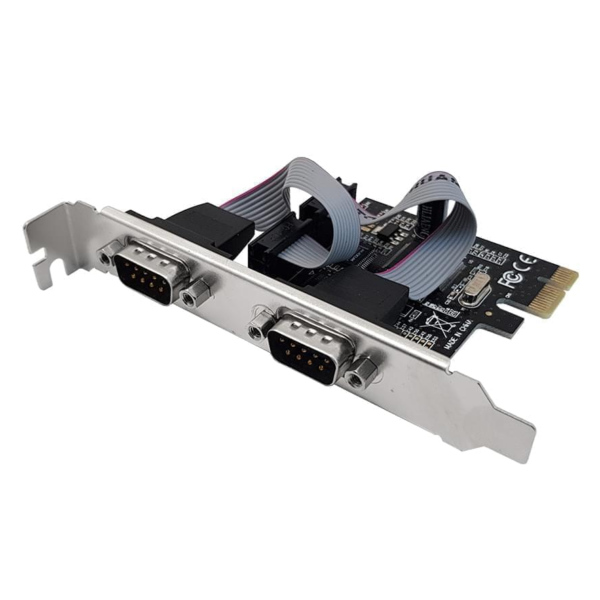 Placa PCI-E a 2 Puertos Series Nisuta