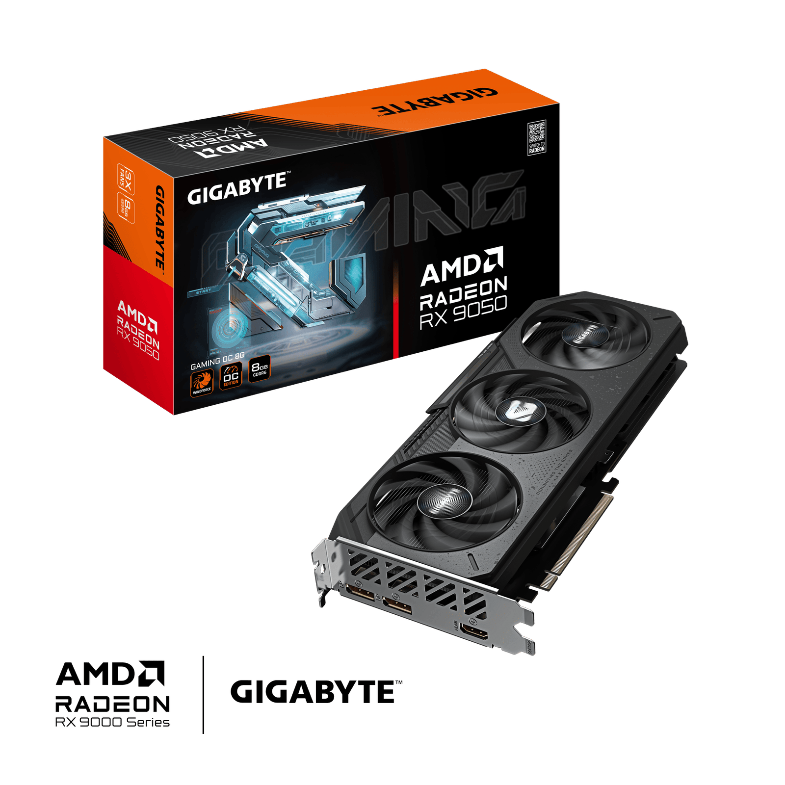 Placa De Video Gigabyte RX9050 Gaming 8GB OC - Imagen 2