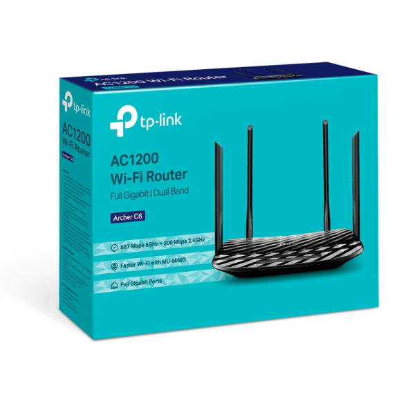 Router Tp-Link Inalambrico Archer C6 AC1200 Gigabit Dual Band - Imagen 4