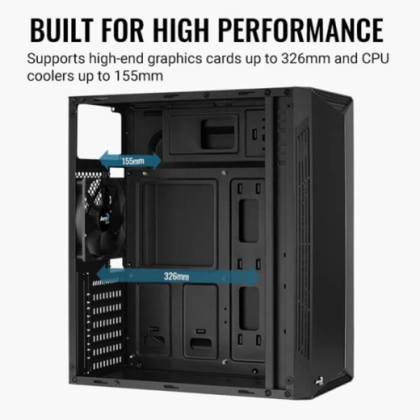 Gabinete Aerocool Split Black (Mid tower) - Imagen 2