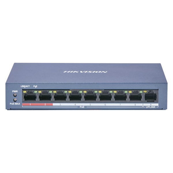 Switch Hikvision Poe 8B + 1 Pto DS-3E0109P-E