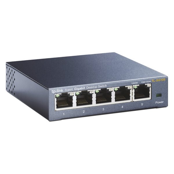 Switch Tp-Link 5P Gigabit Acero TL-SG105 - Imagen 2