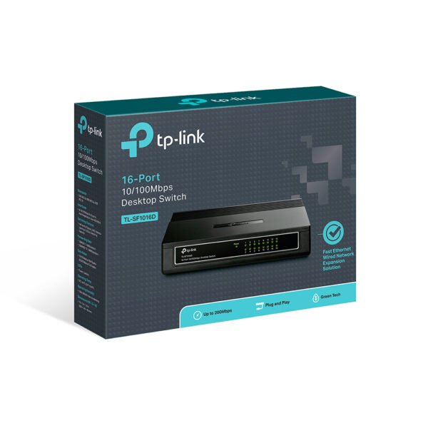 Switch Tp-Link 16B TL-SF1016D - Imagen 3