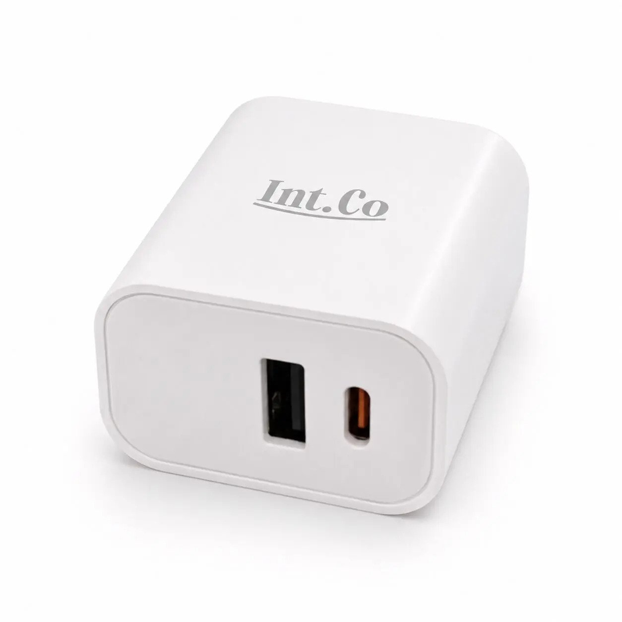 Cargador Intco USB C + USB A Carga Rapida
