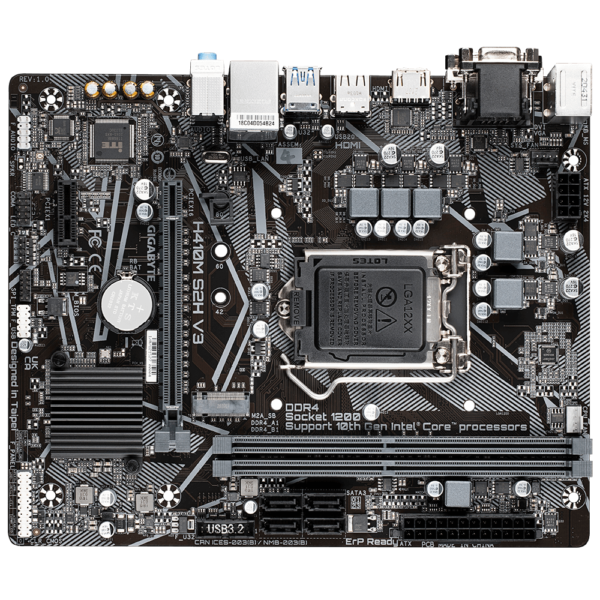 Mother Gigabyte H410M S2H V3 Socket 1200 - Imagen 2