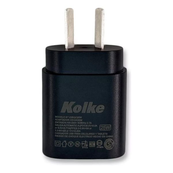 Cargador Kolke USB C Carga Rapida