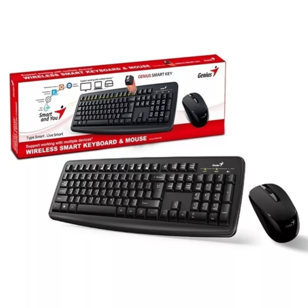 Teclado + Mouse Genius KM-8100 USB Inalambrico - Imagen 3