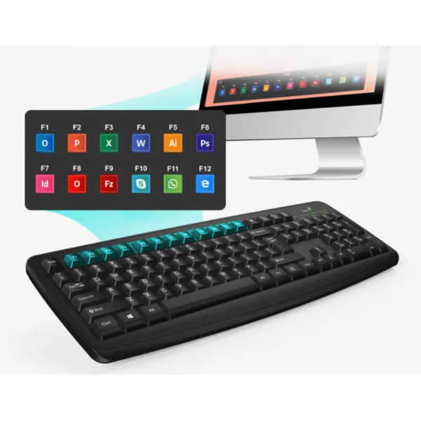Teclado + Mouse Genius KM-8100 USB Inalambrico - Imagen 2