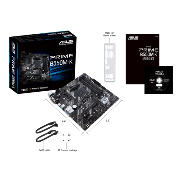 Mother Asus Prime B550M-K Socket AM4 - Imagen 4