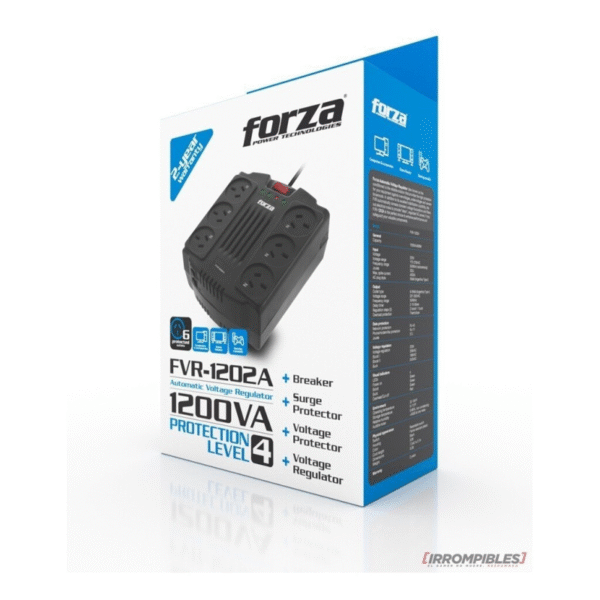 Estabilizador de Tension Forza FVR-1202A 1200VA 600W - Imagen 2