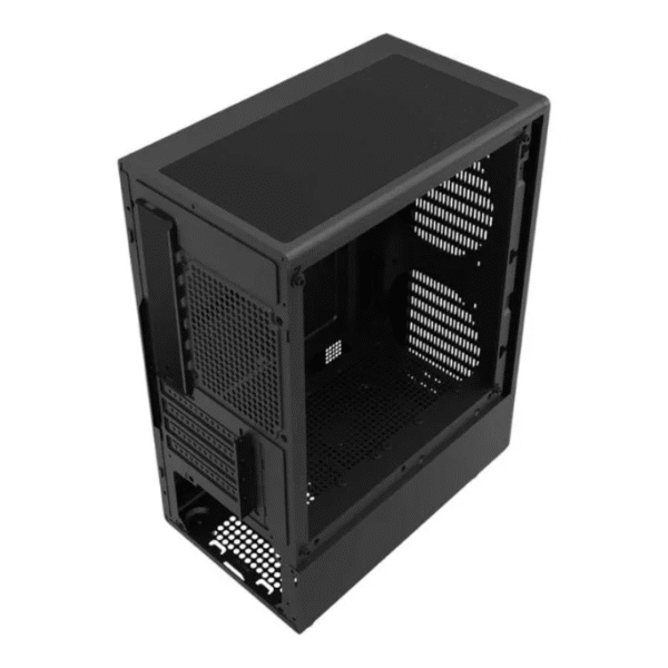 Gabinete LNZ M11 Black 3 Fan RGB Vidrio Templado Frente Mesh - Imagen 2