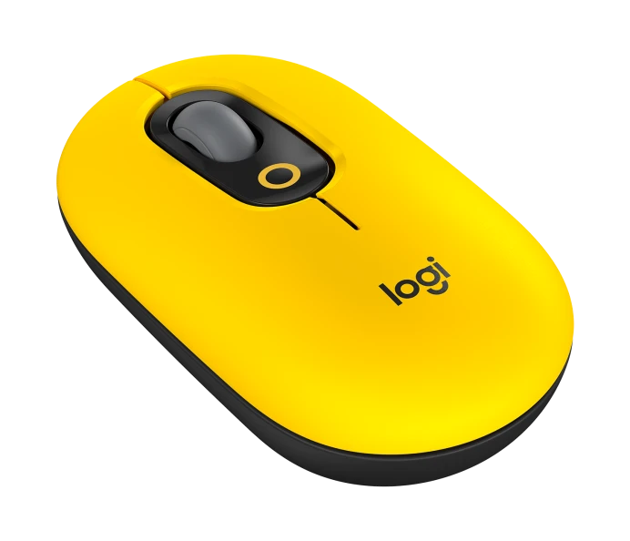 Mouse Logitech POP USB Inalambrico - Amarillo - Imagen 3