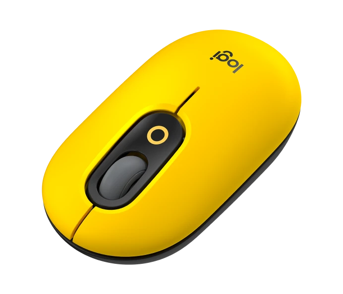 Mouse Logitech POP USB Inalambrico - Amarillo