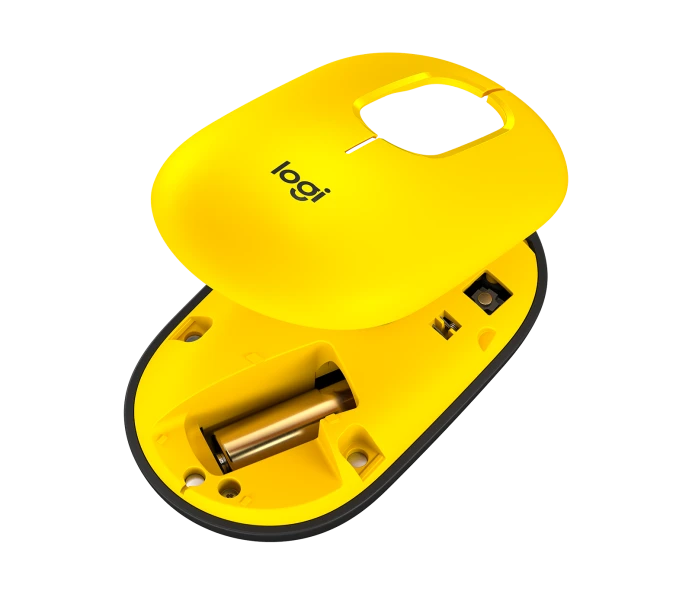 Mouse Logitech POP USB Inalambrico - Amarillo - Imagen 4